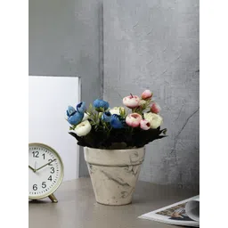 The Decor Mart Beige & Black Textured Ceramic Planter-picture-15