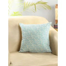 The Decor Mart Blue & Beige Floral Square Cushion Covers-picture-20