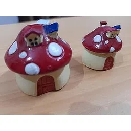 The Decorshed Mushroom Miniature Set for Tray Decor, Garden Decor, Bonsai, Home Decor image 1