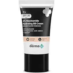 The Derma Co 2% Niacinamide Hydrating Bb Cream With 1% Hyaluronic Acid Complex & Aquaxyl, Medium, Matte, All Skin Type - 30 Gm | 01 - Ivory-picture-15