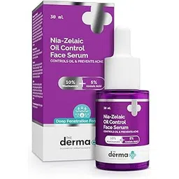 The Derma Co Nia-Zelaic Oil Control Face Serum with 10% Niacinamide & 5% Azelaic Acid | Reduces Acne Marks | Prevents New acne | Controls Oil Production | Kills 99% Of Acne Bacteria| | Face Serum for Women & Men | 30 ml-picture-22