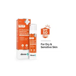 The Derma Co. 1% Hyaluronic Sunscreen Hydrating Gel SPF 50 PA ++++ - 50 g-picture-30
