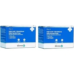 The Derma Co Kojic Acid + Glutathione Daily Syndet Soap with L-Glutathione & Alpha Arbutin | Reduces Dark Spots, Pigmentation & Blemishes | Brightens Skin | For Men & Women | 75 g x 4-picture-34