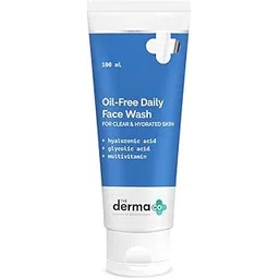 The Derma Co Oil-Free Daily Face Wash With Hyaluronic Acid, Glycolic Acid & Multivitamins for Clear & Hydrated Skin - 100ml-picture-28