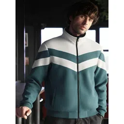 THE FASHION HUB Men Colourblocked Sweatshirt-picture-21
