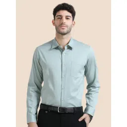 The Formal Club Blue Comfort Fit Shirt-picture-26