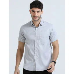 THE FORMAL CLUB Men Dobby Casual Shirt-picture-22