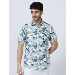 THE FORMAL CLUB Men Modern Floral Opaque Printed Casual Shirt-picture-21