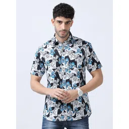 THE FORMAL CLUB Men Modern Opaque Printed Casual Shirt-picture-20
