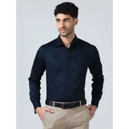 THE FORMAL CLUB Men Signature Placket & French Cuff Regular Fit Solid Shirt-picture-12