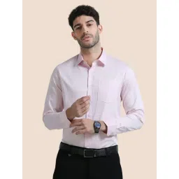 The Formal Club Powder Pink Comfort Fit Shirt-picture-27
