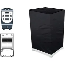 The Furnishing Tree Air Cooler Cover compatible for Havells Fresco i 24 Ltr Medium Tower Cooler, Ployester, Black-picture-12