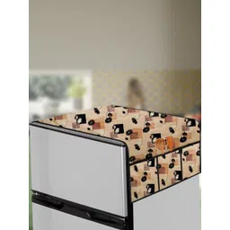 The Furnishing Tree Beige Plastic Refrigerator Cover-picture-13