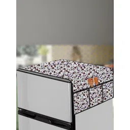The Furnishing Tree Beige Printed Refrigerator Cover-picture-12