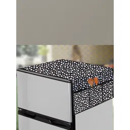 The Furnishing Tree Black Printed Refrigerator Cover-picture-30