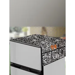 The Furnishing Tree Black Printed Refrigerator Cover-picture-16