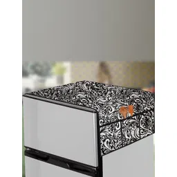 The Furnishing Tree Black Printed Refrigerator Cover-picture-15