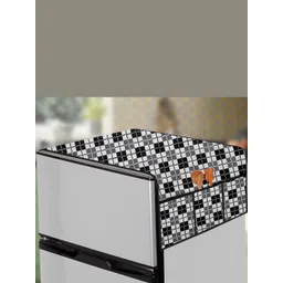 The Furnishing Tree Black Printed Refrigerator Cover-picture-17