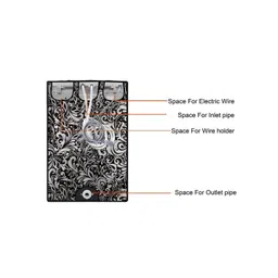 The Furnishing Tree Black Printed Washing Machine Cover image 4