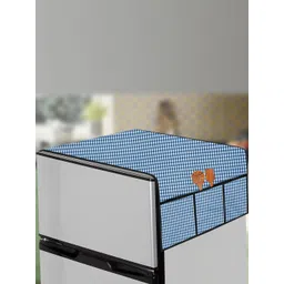 The Furnishing Tree Blue Plastic Refrigerator Cover-picture-20