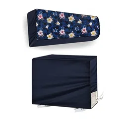 The Furnishing Tree Blue Printed Air Conditioner Cover-picture-10
