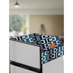 The Furnishing Tree Blue Printed Refrigerator Cover-picture-27