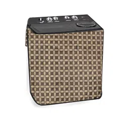 The Furnishing Tree Brown & Beige Printed Washing Machine Appliance Cover-picture-25