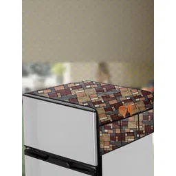 The Furnishing Tree Brown Plastic Refrigerator Cover-picture-29