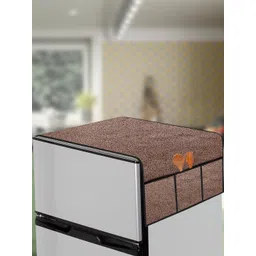 The Furnishing Tree Brown Plastic Refrigerator Cover-picture-23