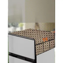 The Furnishing Tree Brown Plastic Refrigerator Cover-picture-30