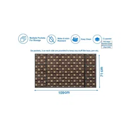 The Furnishing Tree Brown Plastic Refrigerator Cover image 3