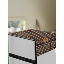 The Furnishing Tree Brown Printed Refrigerator Cover-picture-40