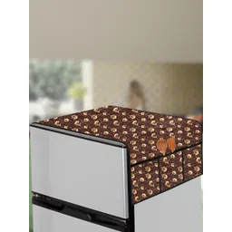The Furnishing Tree Brown Printed Refrigerator Cover-picture-21