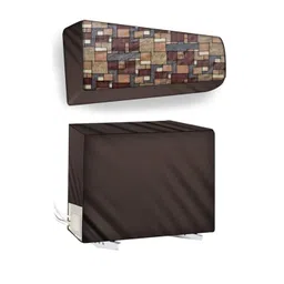 The Furnishing Tree Coffee Brown Plastic Air Conditioner Cover-picture-25