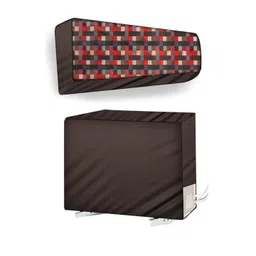 The Furnishing Tree Coffee Brown Plastic Air Conditioner Cover-picture-24