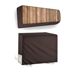 The Furnishing Tree Coffee Brown Plastic Air Conditioner Cover-picture-37