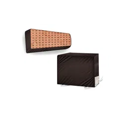 The Furnishing Tree Coffee Brown Plastic Air Conditioner Cover-picture-39