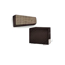 The Furnishing Tree Coffee Brown Plastic Air Conditioner Cover-picture-33