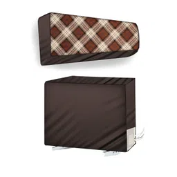The Furnishing Tree Coffee Brown Plastic Air Conditioner Cover-picture-40