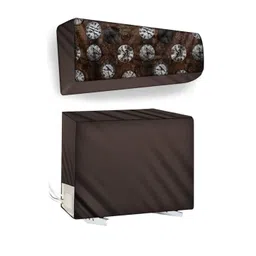 The Furnishing Tree Coffee Brown Plastic Air Conditioner Cover-picture-27
