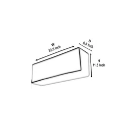 The Furnishing Tree Coffee Brown Plastic Air Conditioner Cover image 2