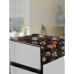 The Furnishing Tree Coffee Brown Plastic Refrigerator Cover-picture-32