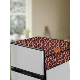 The Furnishing Tree Coffee Brown Plastic Refrigerator Cover-picture-33