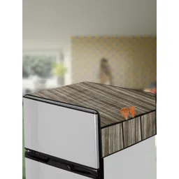 The Furnishing Tree Coffee Brown Plastic Refrigerator Cover-picture-17