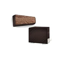 The Furnishing Tree Coffee Brown Printed Air Conditioner Cover-picture-32