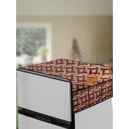 The Furnishing Tree Coffee Brown Printed Air Conditioner Cover-picture-38