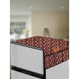 The Furnishing Tree Coffee Brown Printed Air Conditioner Cover-picture-16