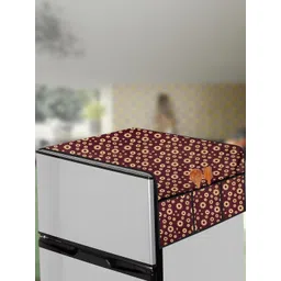The Furnishing Tree Coffee Brown Printed Air Conditioner Cover-picture-41