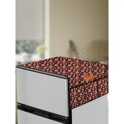 The Furnishing Tree Coffee Brown Printed Air Conditioner Cover-picture-29