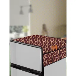 The Furnishing Tree Coffee Brown Printed Refrigerator Cover-picture-11